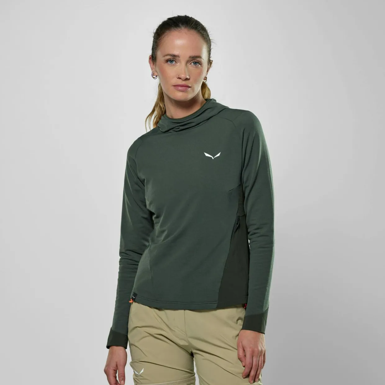 Puez Merino Durastretch Kapuzenpulli Damen