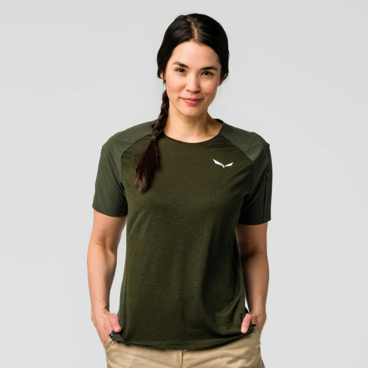 Puez Merino Hybrid T-Shirt Damen