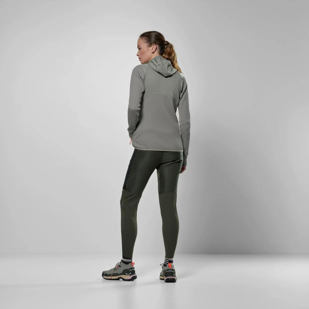 Puez Waffle Hybrid Polarlite Kapuzenjacke Damen