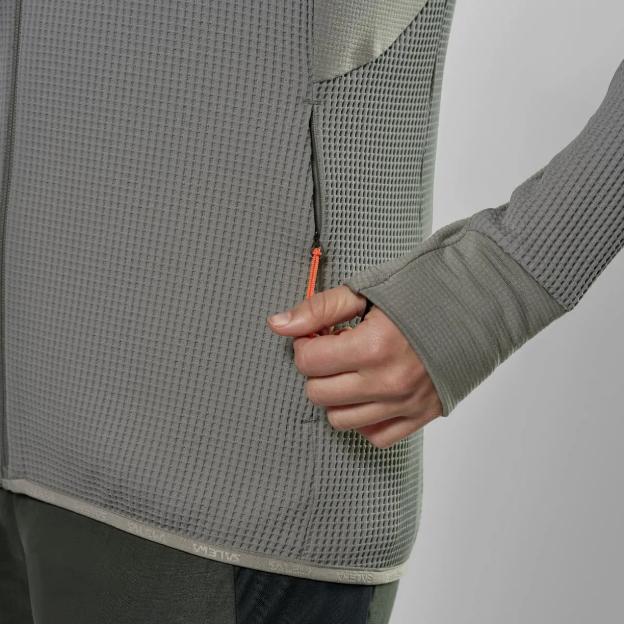 Puez Waffle Hybrid Polarlite Kapuzenjacke Damen