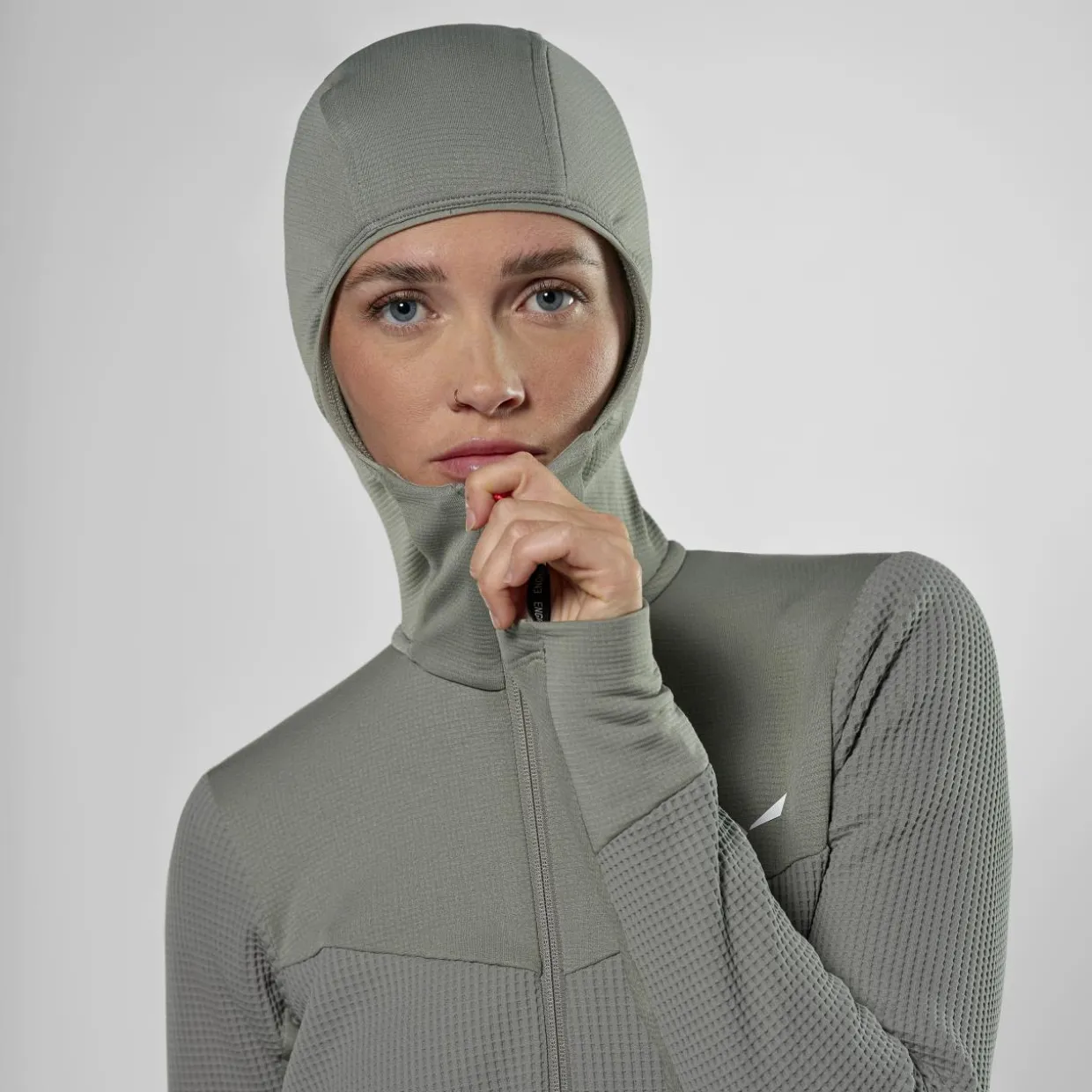 Puez Waffle Hybrid Polarlite Kapuzenjacke Damen