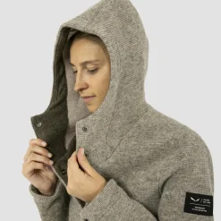 Sarner Undyed Wool Kapuzenjacke Damen