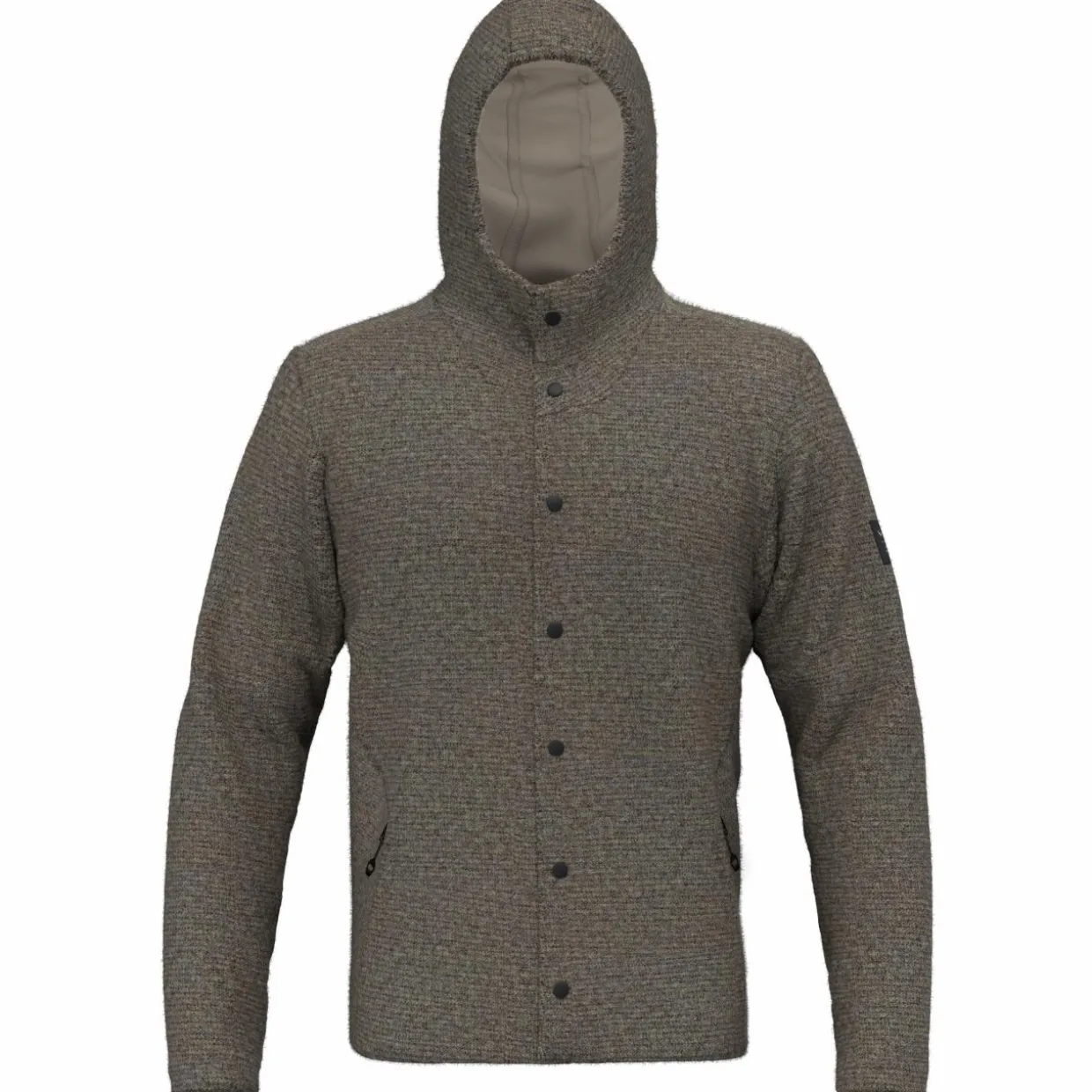 Sarner Undyed Wool Kapuzenjacke Herren