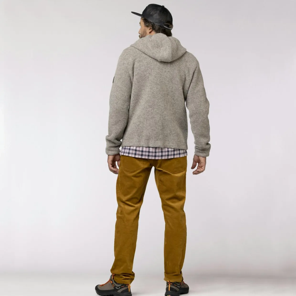 Sarner Undyed Wool Kapuzenjacke Herren